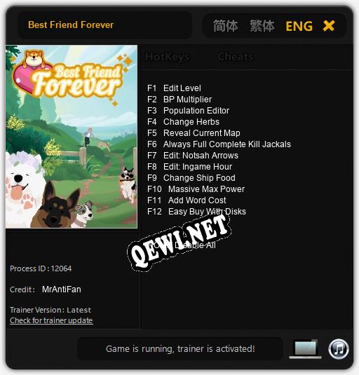 Трейнер для Best Friend Forever [v1.0.3]