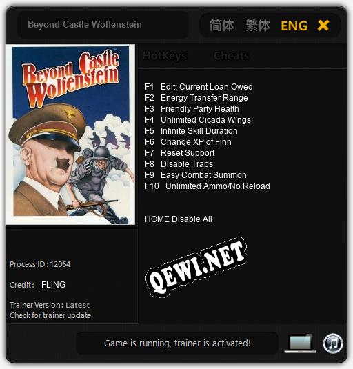 Трейнер для Beyond Castle Wolfenstein [v1.0.5]