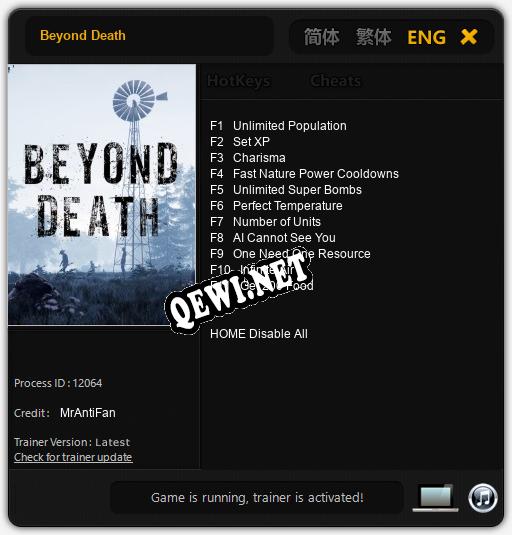 Beyond Death: Читы, Трейнер +11 [MrAntiFan]