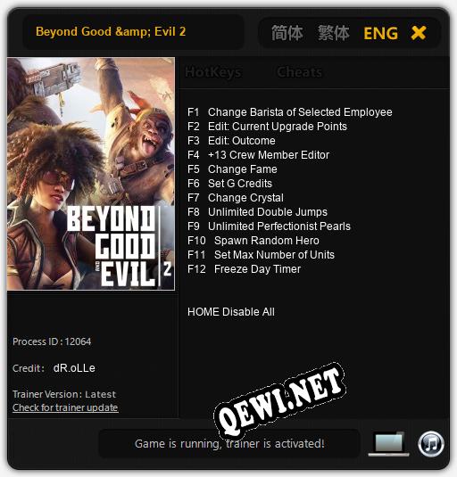 Beyond Good & Evil 2: Читы, Трейнер +12 [dR.oLLe]