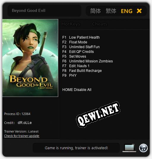 Beyond Good Evil: Читы, Трейнер +9 [dR.oLLe]