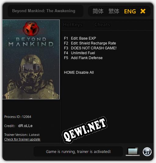Beyond Mankind: The Awakening: Трейнер +5 [v1.4]