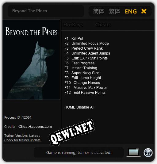 Beyond The Pines: Читы, Трейнер +12 [CheatHappens.com]