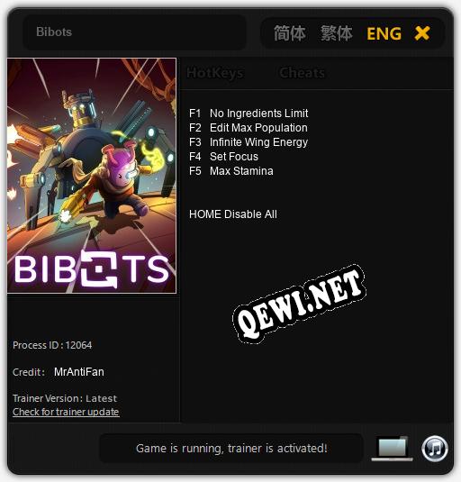 Bibots: ТРЕЙНЕР И ЧИТЫ (V1.0.61)