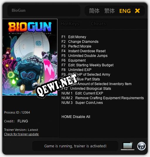 BioGun: ТРЕЙНЕР И ЧИТЫ (V1.0.37)