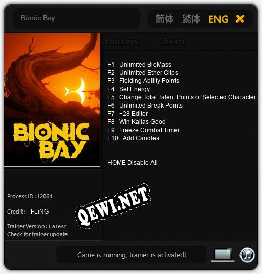 Bionic Bay: Трейнер +10 [v1.8]