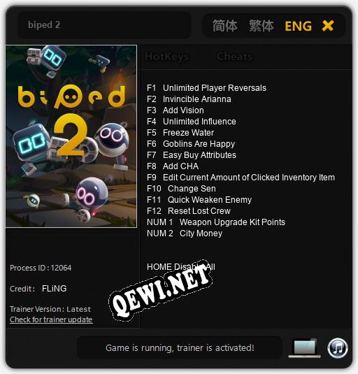 biped 2: Читы, Трейнер +14 [FLiNG]