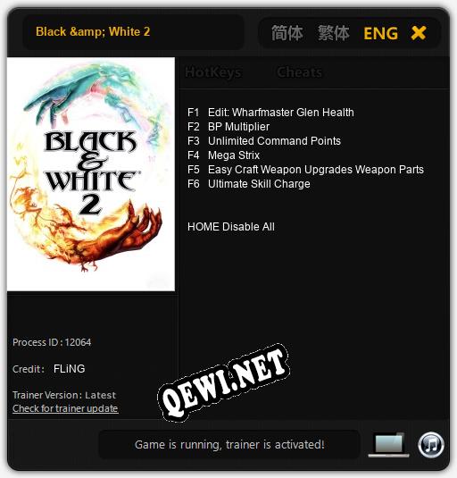 Black & White 2: ТРЕЙНЕР И ЧИТЫ (V1.0.99)