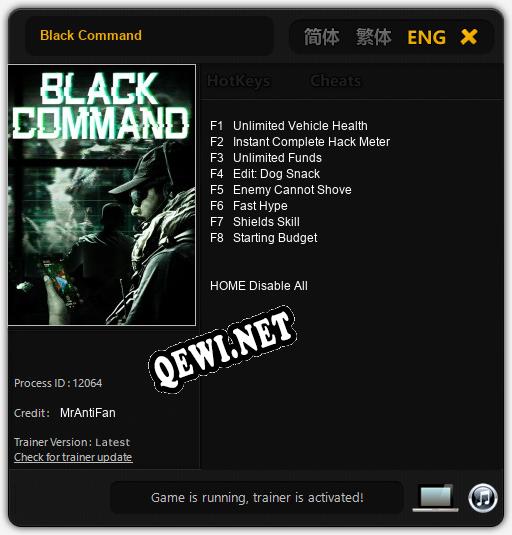 Трейнер для Black Command [v1.0.7]
