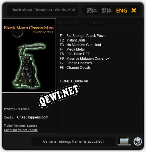 Black Moon Chronicles: Winds of War: Трейнер +8 [v1.3]