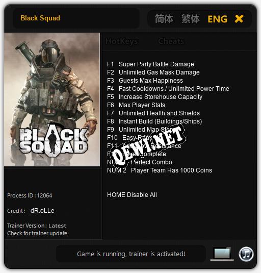 Black Squad: Трейнер +14 [v1.5]