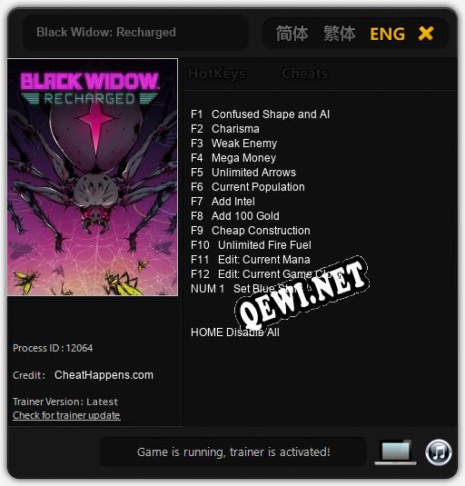 Black Widow: Recharged: ТРЕЙНЕР И ЧИТЫ (V1.0.49)
