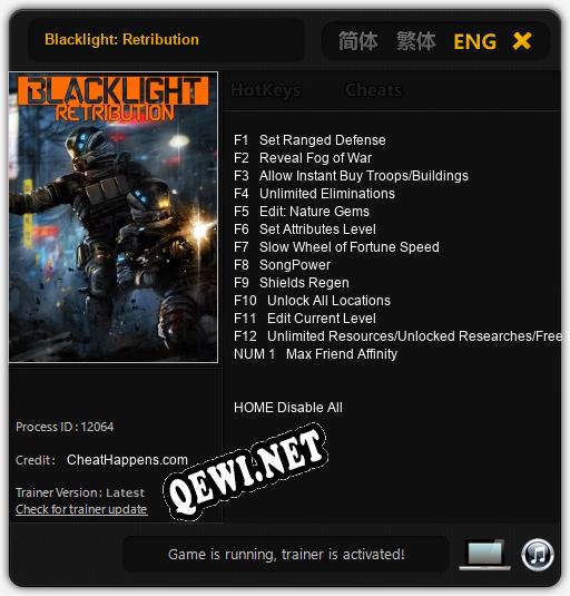 Трейнер для Blacklight: Retribution [v1.0.5]