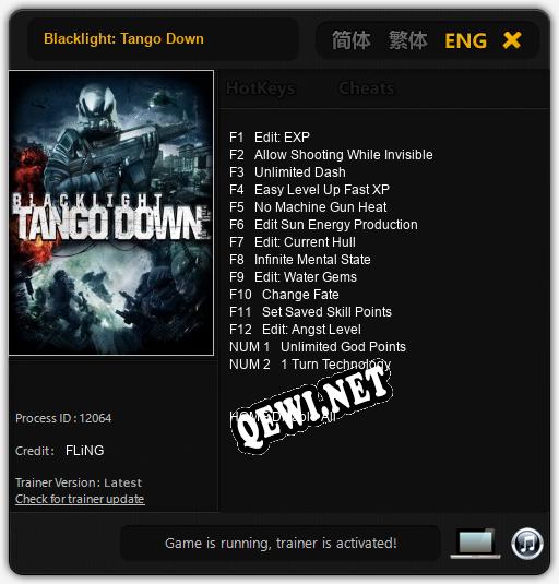 Blacklight: Tango Down: Трейнер +14 [v1.9]