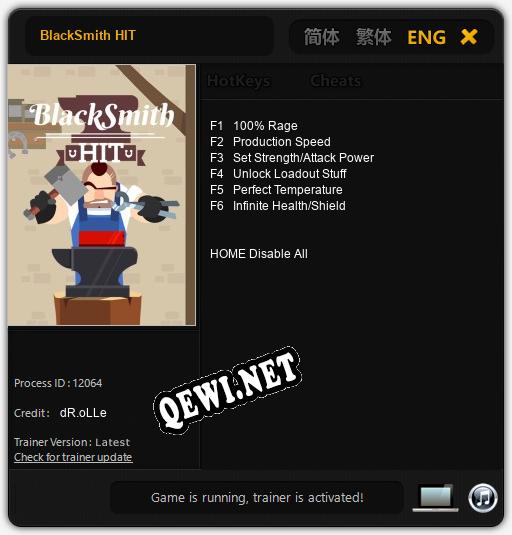 BlackSmith HIT: ТРЕЙНЕР И ЧИТЫ (V1.0.81)