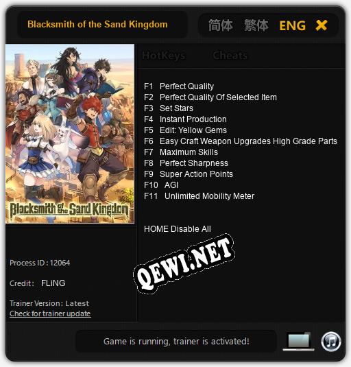 Blacksmith of the Sand Kingdom: Трейнер +11 [v1.3]