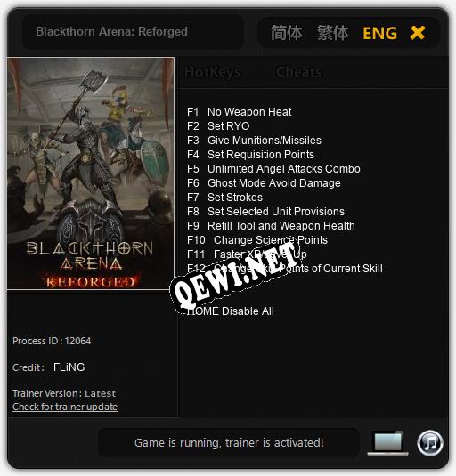Blackthorn Arena: Reforged: Читы, Трейнер +12 [FLiNG]