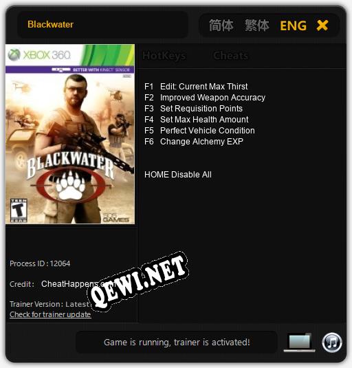 Blackwater: Трейнер +6 [v1.8]