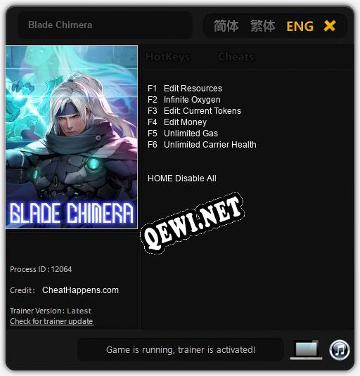 Blade Chimera: ТРЕЙНЕР И ЧИТЫ (V1.0.94)
