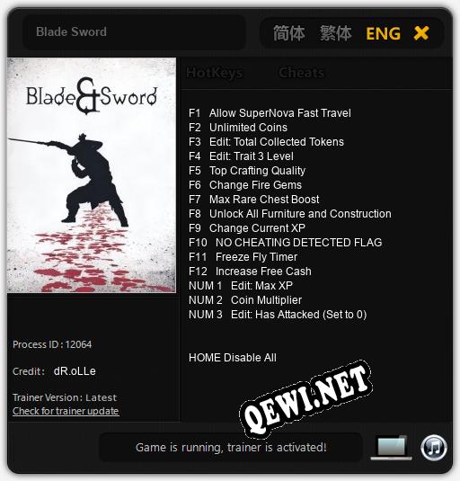 Blade Sword: Читы, Трейнер +15 [dR.oLLe]