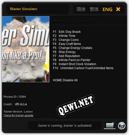 Blaster Simulator: Читы, Трейнер +10 [dR.oLLe]