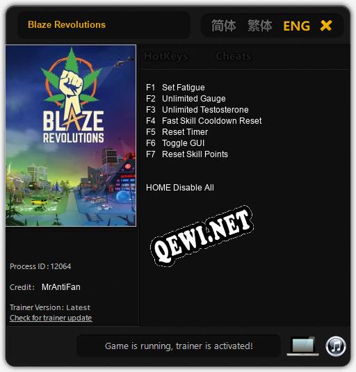 Трейнер для Blaze Revolutions [v1.0.3]