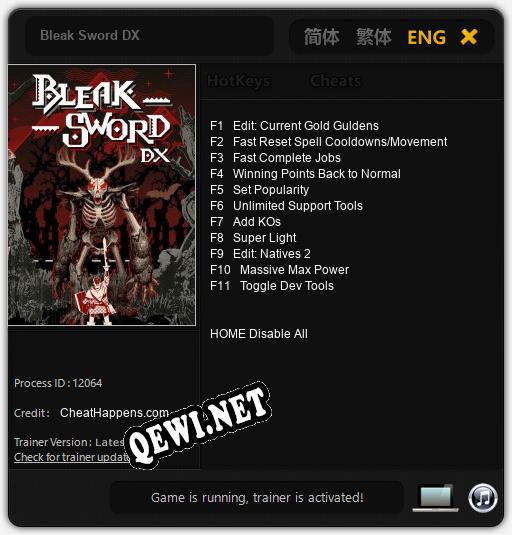 Трейнер для Bleak Sword DX [v1.0.4]