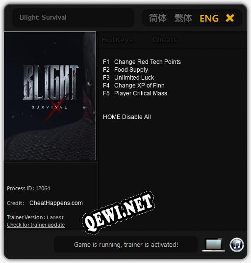 Blight: Survival: Трейнер +5 [v1.5]