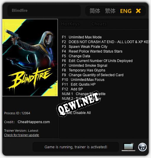 Трейнер для Blindfire [v1.0.4]