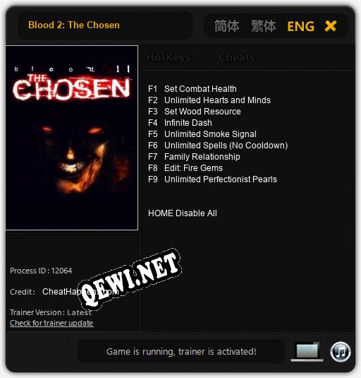 Blood 2: The Chosen: Трейнер +9 [v1.3]