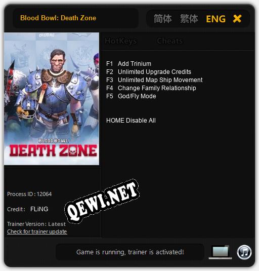 Blood Bowl: Death Zone: ТРЕЙНЕР И ЧИТЫ (V1.0.46)