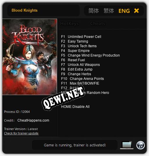 Blood Knights: Читы, Трейнер +13 [CheatHappens.com]