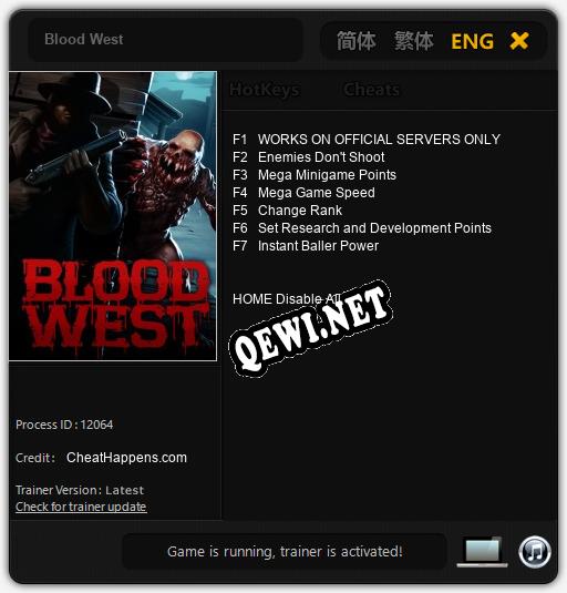 Blood West: Читы, Трейнер +7 [CheatHappens.com]