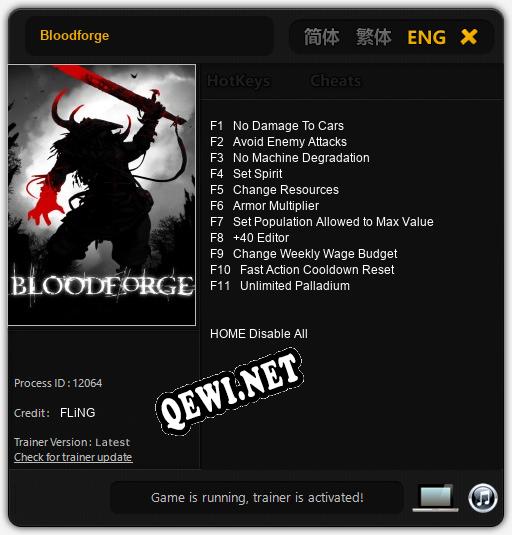 Bloodforge: Читы, Трейнер +11 [FLiNG]