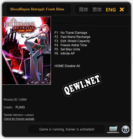BloodRayne Betrayal: Fresh Bites: ТРЕЙНЕР И ЧИТЫ (V1.0.18)
