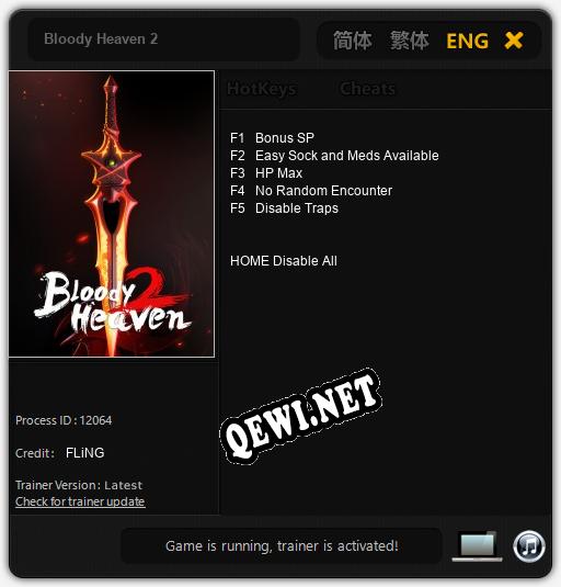 Трейнер для Bloody Heaven 2 [v1.0.4]