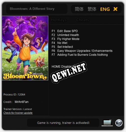 Bloomtown: A Different Story: Трейнер +7 [v1.6]