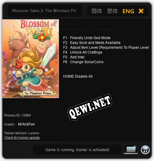 Трейнер для Blossom Tales 2: The Minotaur Prince [v1.0.3]