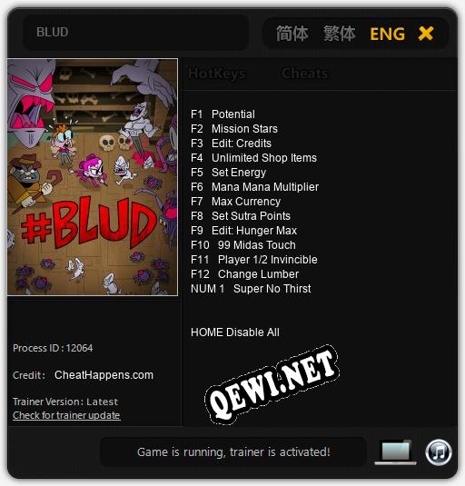 Трейнер для BLUD [v1.0.6]