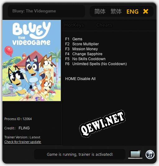 Трейнер для Bluey: The Videogame [v1.0.2]