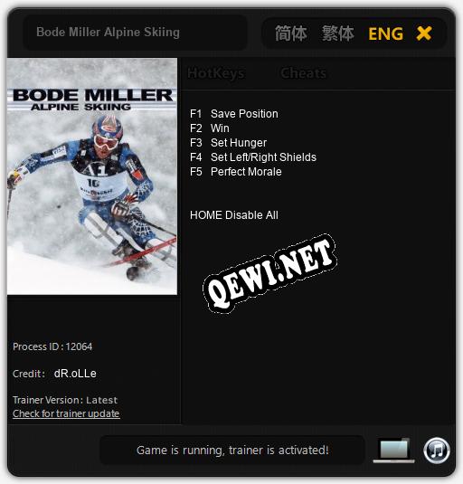 Bode Miller Alpine Skiing: Читы, Трейнер +5 [dR.oLLe]