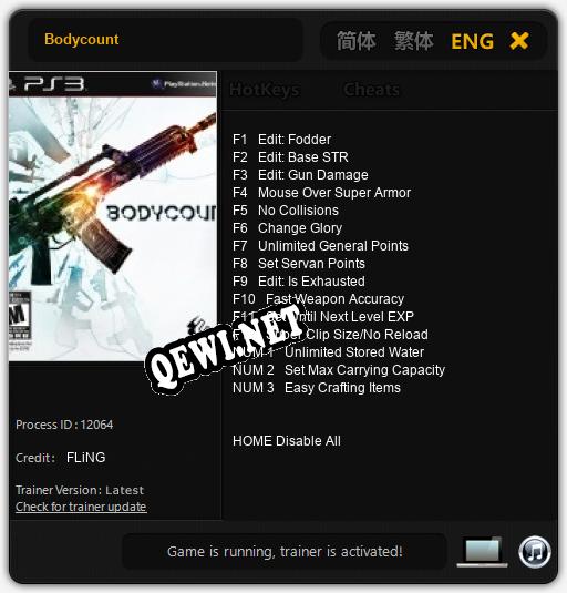 Bodycount: Трейнер +15 [v1.9]