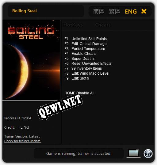 Boiling Steel: Читы, Трейнер +9 [FLiNG]
