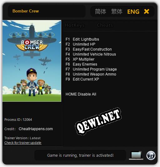 Bomber Crew: Читы, Трейнер +9 [CheatHappens.com]