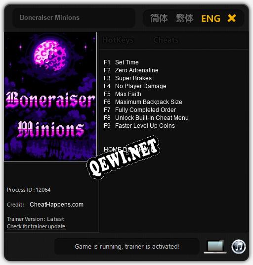 Boneraiser Minions: Трейнер +9 [v1.6]