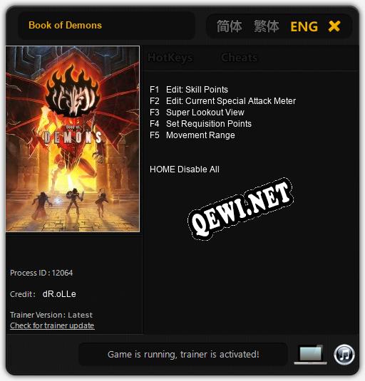Book of Demons: Читы, Трейнер +5 [dR.oLLe]