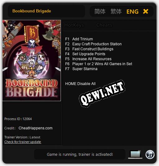 Bookbound Brigade: Читы, Трейнер +7 [CheatHappens.com]