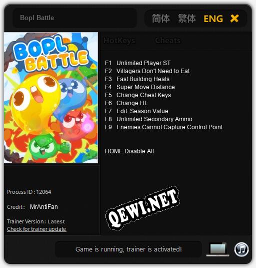 Bopl Battle: ТРЕЙНЕР И ЧИТЫ (V1.0.29)