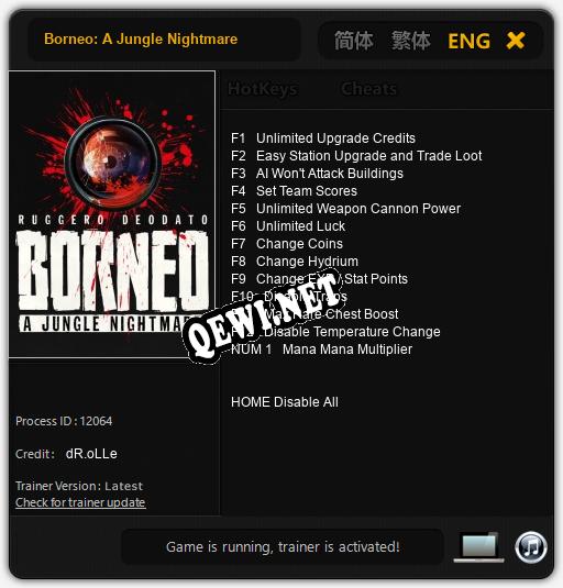 Borneo: A Jungle Nightmare: Читы, Трейнер +13 [dR.oLLe]