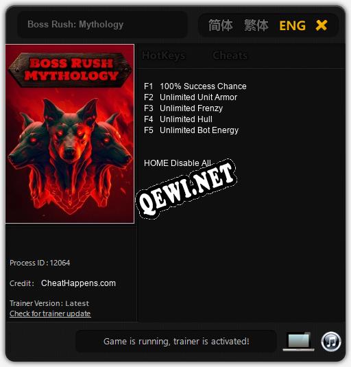 Boss Rush: Mythology: Читы, Трейнер +5 [CheatHappens.com]